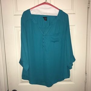 Teal Blouse